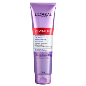 L'Oreal Paris Revitalift Replumping Gel Face Wash Cleanser with Hyaluronic Acid, 150 mL 150 mL