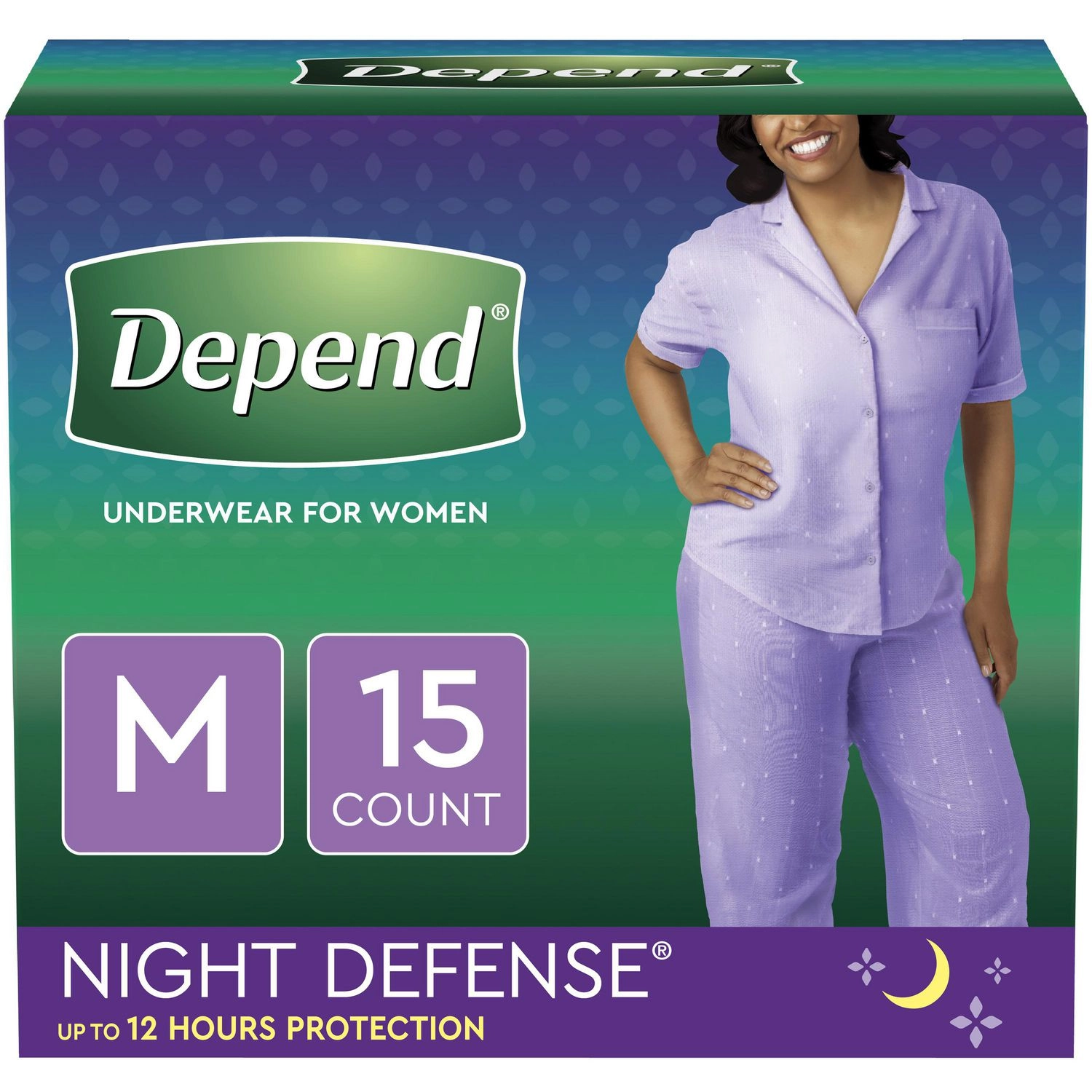 Depend Night Defense Incontinence Overnight Underwear for Women