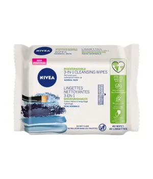 3-In-1 Biodegradable Normal Skin Cleansing Wipes 40 L