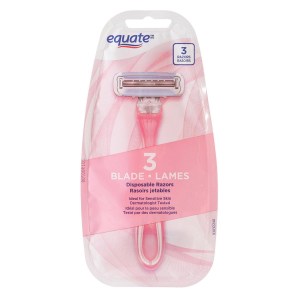 Equate 3 Blade Disposable Razors for Women