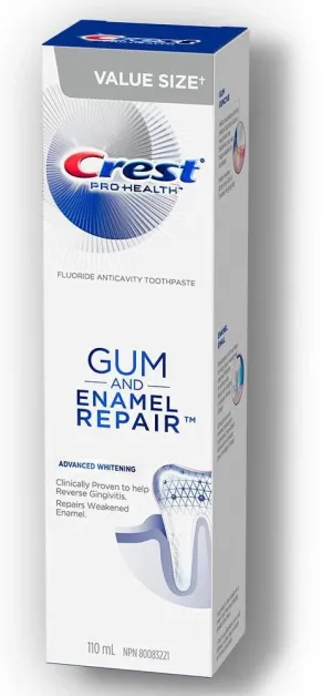 Crest Gum & Enamel Repair Toothpaste, Advanced Whitening 110 mL