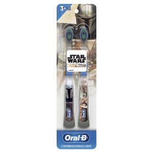 Oral-B Kids Manual Toothbrush featuring Star Wars The Mandalorian, Soft Bristles, for Children and Toddlers 3+