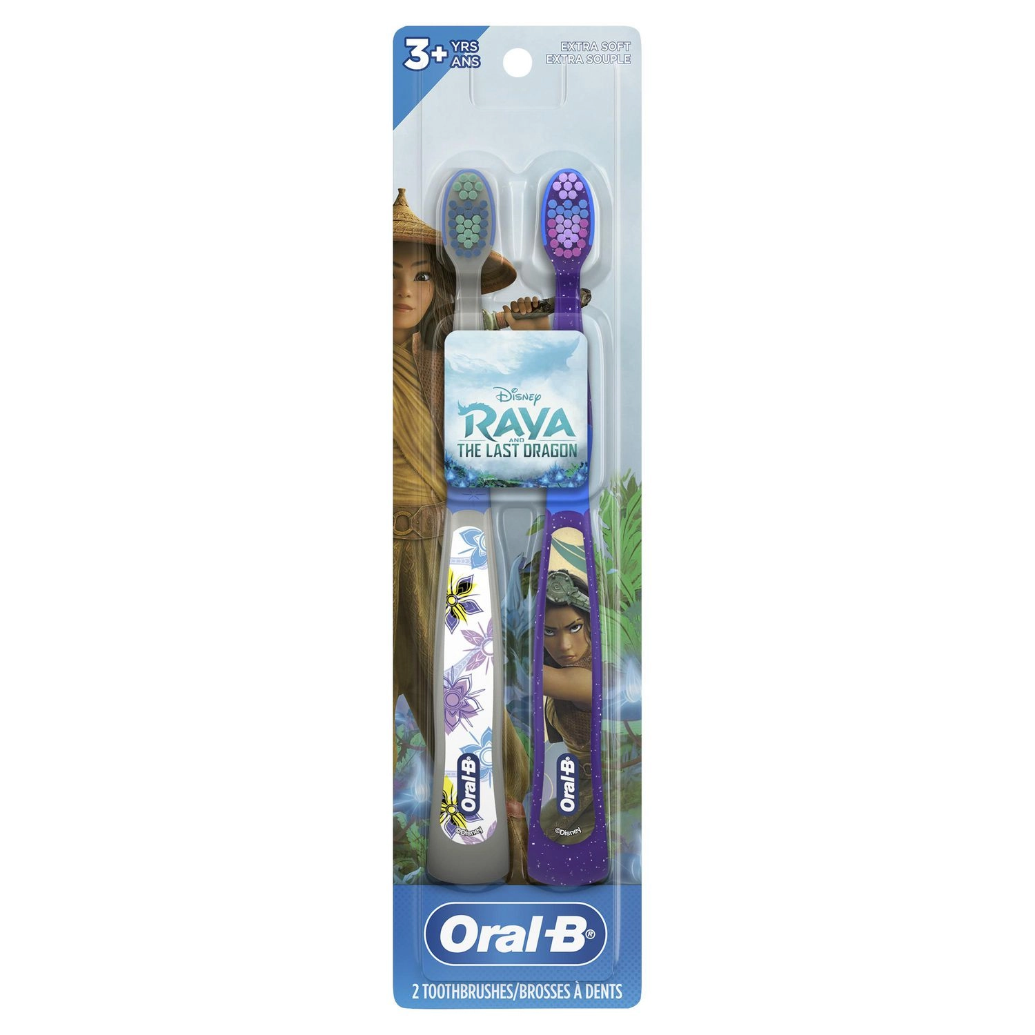 Oral-B Kid's Toothbrush featuring Disney's Raya and the Last Dragon, Soft Bristles, for Children and Toddlers 3+