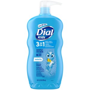 Dial Kids 3-in-1 Body, Hair + Bubble Bath, Waterlily, 709 mL 709 mL