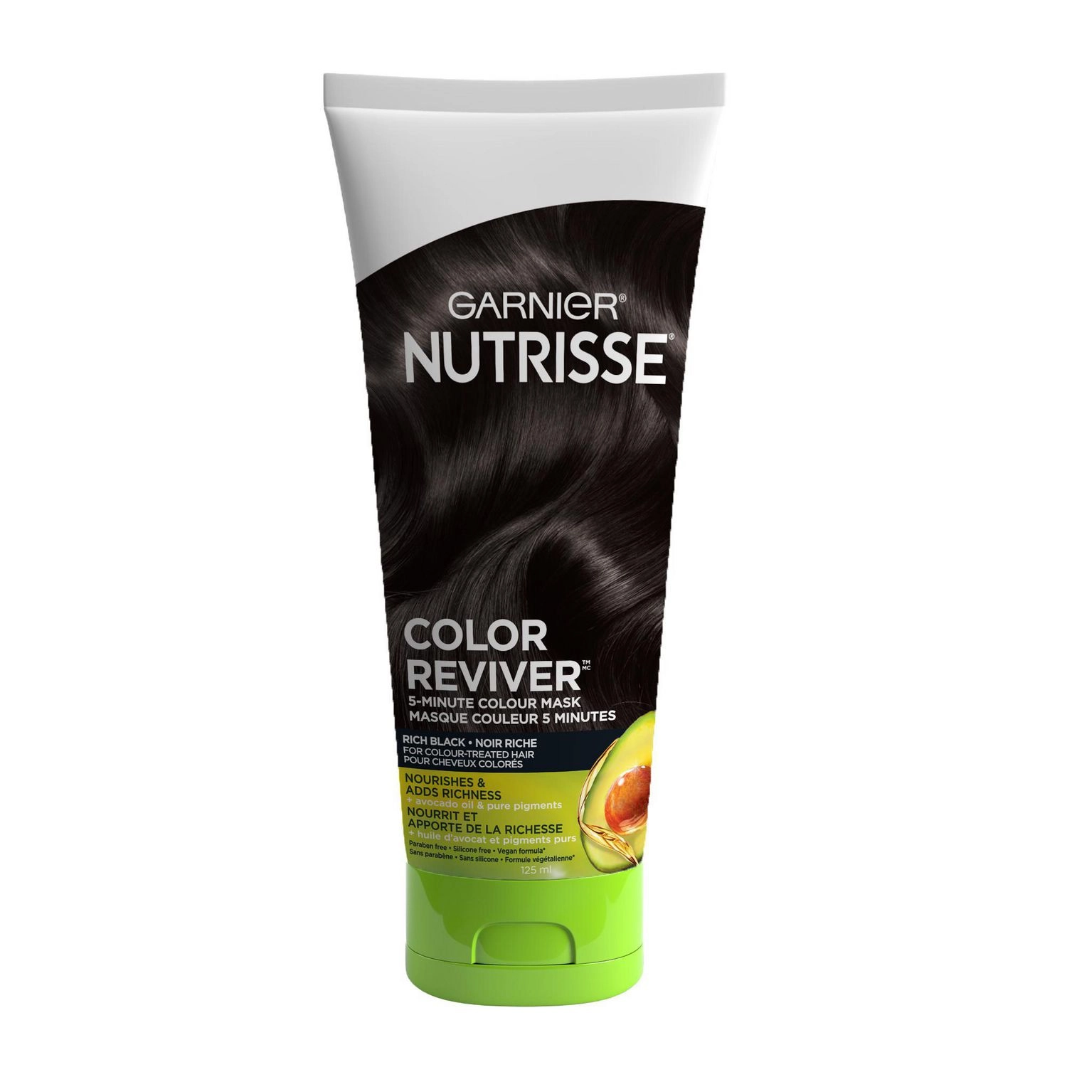 Garnier Nutrisse Color Reviver 5-Minute Colour Mask - Rich Black Noir Riche 125 ml