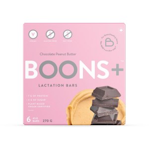 BOONS+ Lactation Bars Peanut Butter & Chocolate 270 G