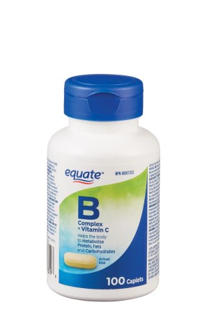 Equate B Complex + Vitamin C Caplets 100 Caplets