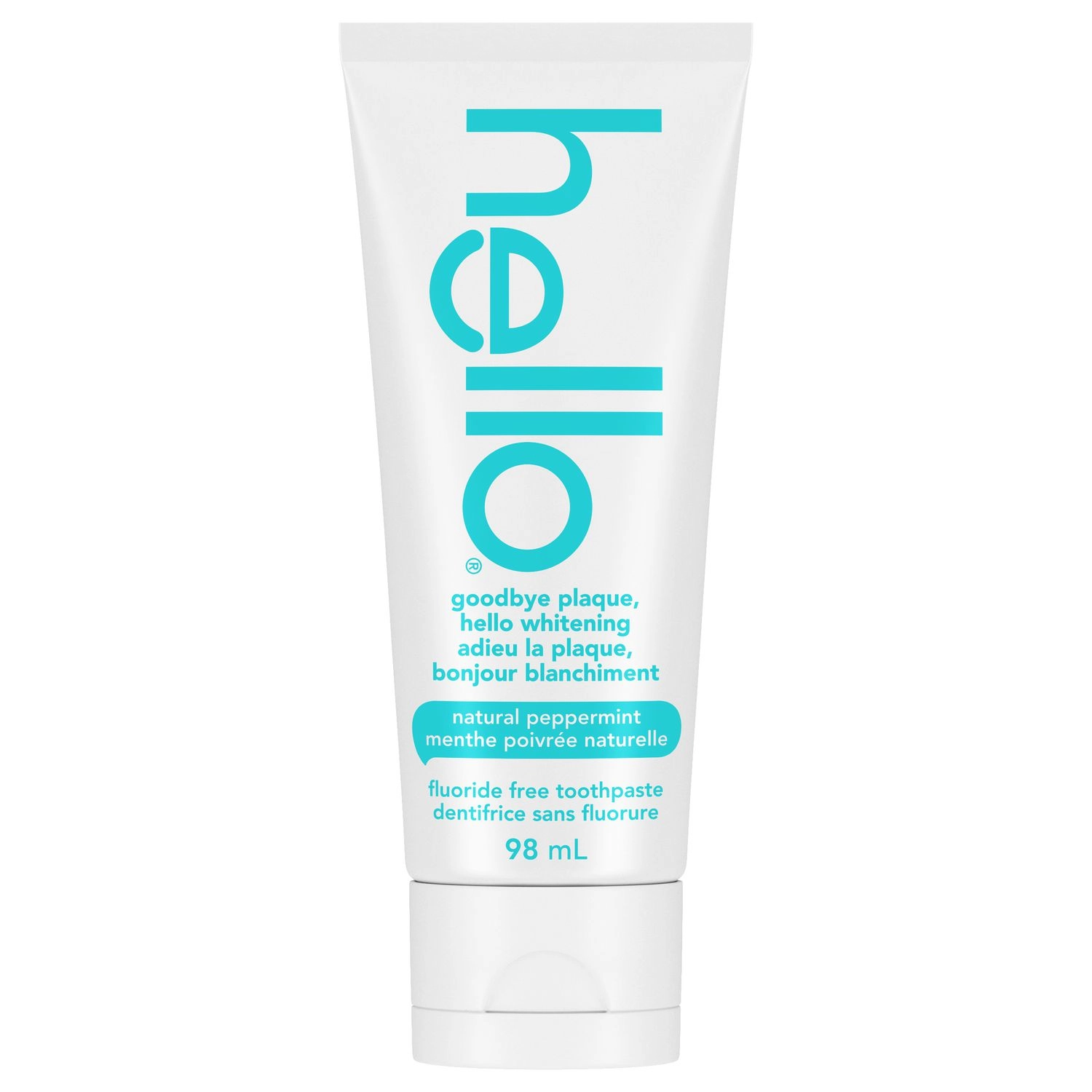 Hello Goodbye Plaque, Hello Whitening Fluoride Free Toothpaste - 98 mL 98 mL