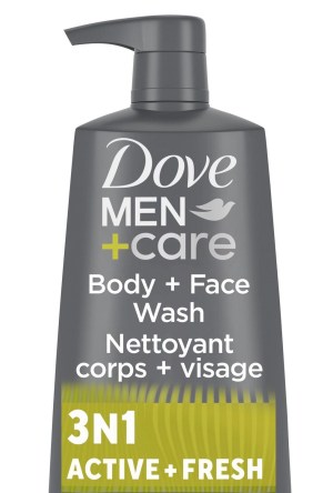 Dove Men+Care Re-Energizing Active 3N1 Body, Hair and Face Wash 695ml