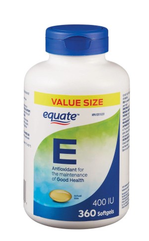 Equate Vitamin E 180 mg AT/400 IU, 360 Capsules 360 Softgels