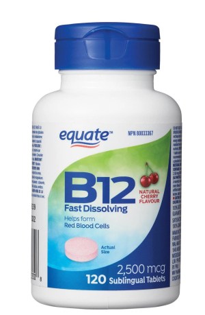 Equate Vitamin B12 Fast Dissolving 2500mcg