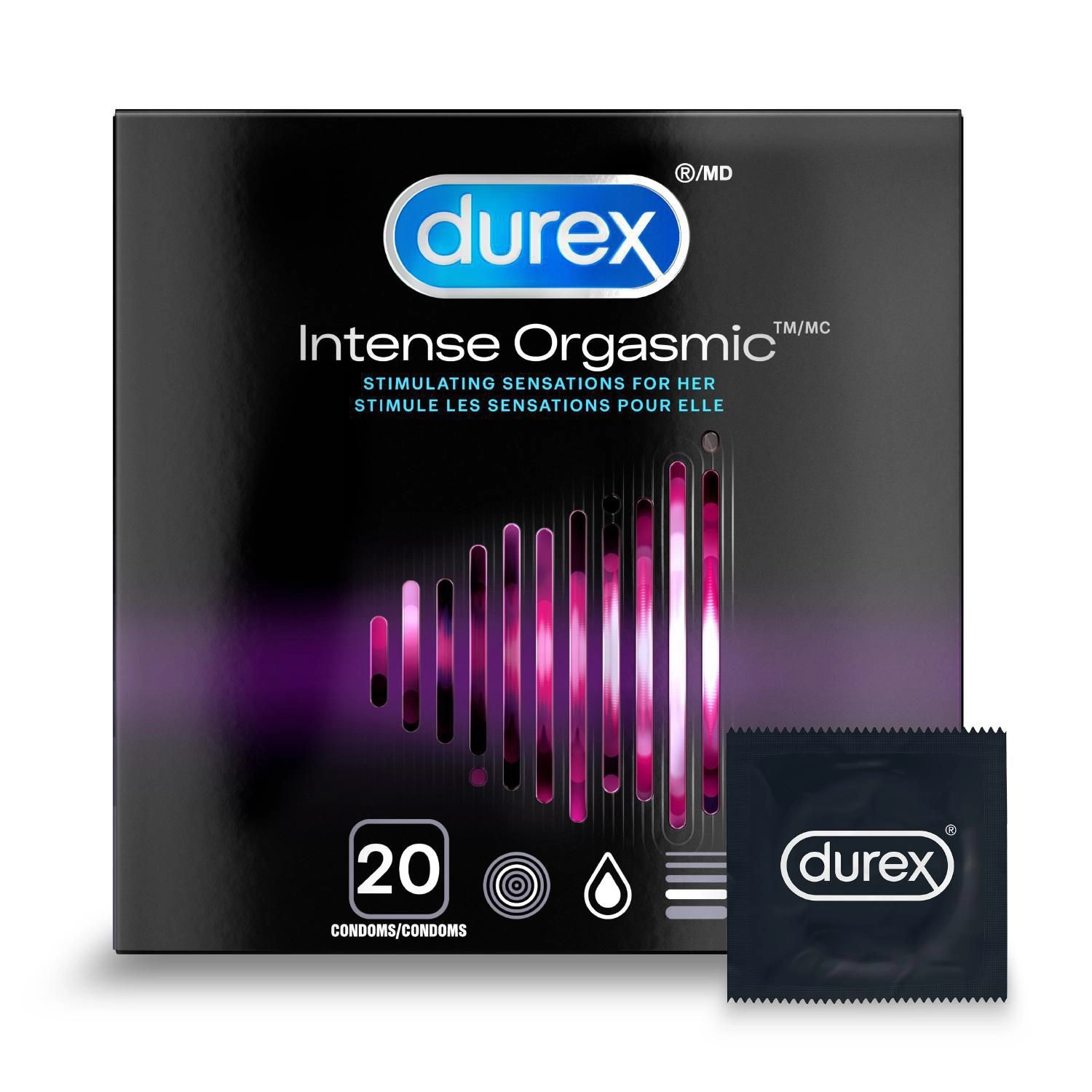 DUREX Intense Orgasmic Ribbed & Dotted Condoms