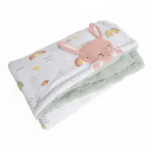 George Baby Plush Reversible Faux Fur Blanket