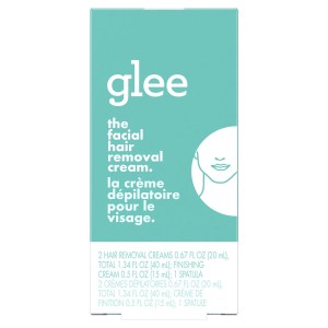 GLEE Women's Facial Hair Removal Cream Depilatory Kit 40 ml