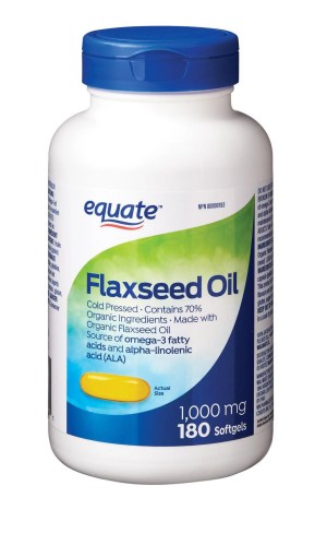 Equate Flaxseed Oil 1000mg 180 Softgels