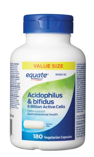 Equate Acidophilus & Bifidus Probiotic Supplement
