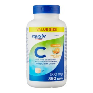 Equate Vitamin C 500mg Tangy Orange Flavour 350 Tablets
