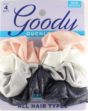 OUCHLESS SHIMMER SCRUNCHIE 4CT