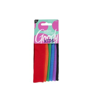 Goody Ouchless Jersey Fabric Headwraps, Wide Cloth Headbands, 6 Ct