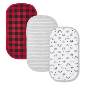 Canadiana Infants' Unisex Burp Cloth Bib 3-Pack