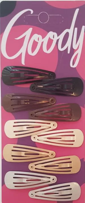 Goody Classics Cutout Metal Snap Clips - Black