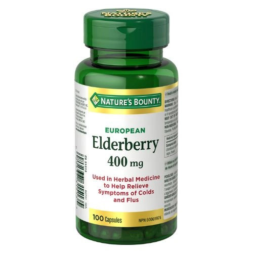 Nature's Bounty European Elderberry Capsules 100 Capsules