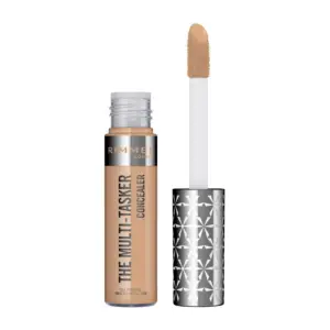 Rimmel Multi-Tasker Concealer, large soft wand, blendable formula, full coverage, crease-proof, transfer-proof & waterproof, 100% Cruelty-Free