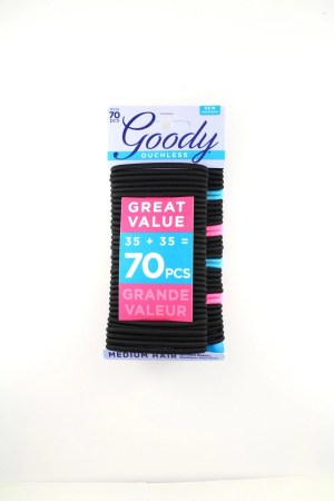 Goody Ouchless 70Ct Elastics Valupack
