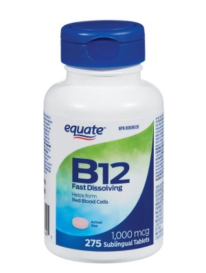 Equate Vitamin B12 1000mcg Fast Dissolving 1000 mg