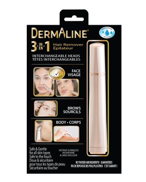 DermaLine 3 in 1 Hair Remover with Interchangeable Heads