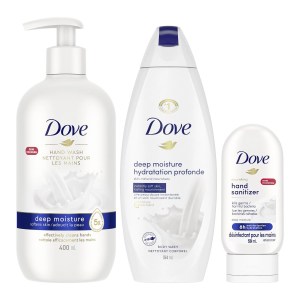 Dove Deep Moisture Skin Care Gift Set for Women 400 mL