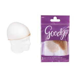 Goody Invisible Hairnets - Light Brown