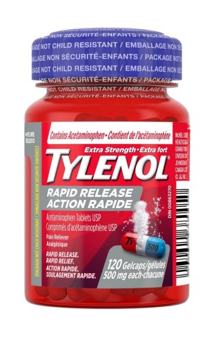 Tylenol Extra Strength Rapid Release Gelcaps 500mg - 120 Count 120 gelcaps