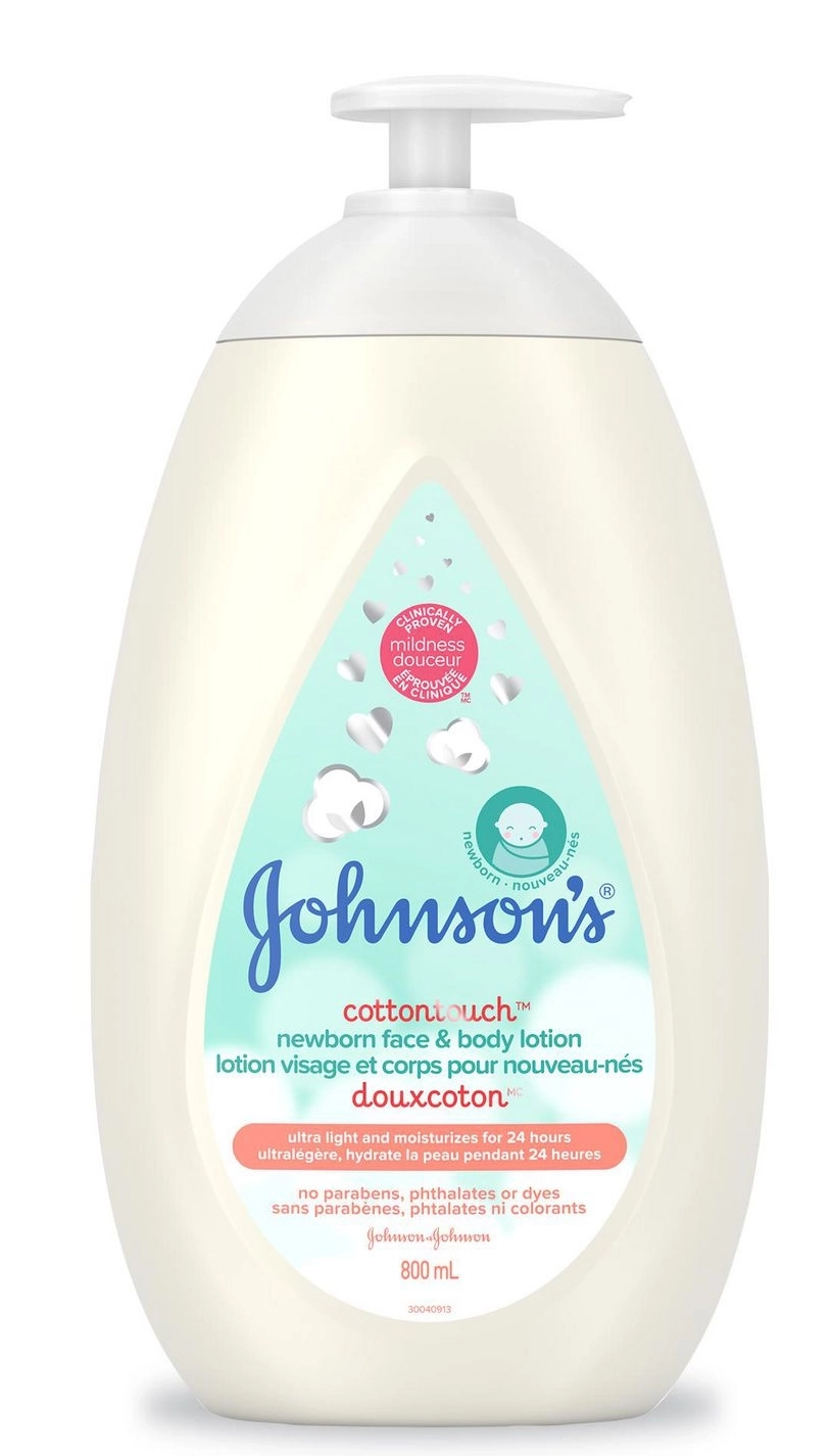 Johnson's CottonTouch Newborn Baby Face and Body Lotion 800 mL
