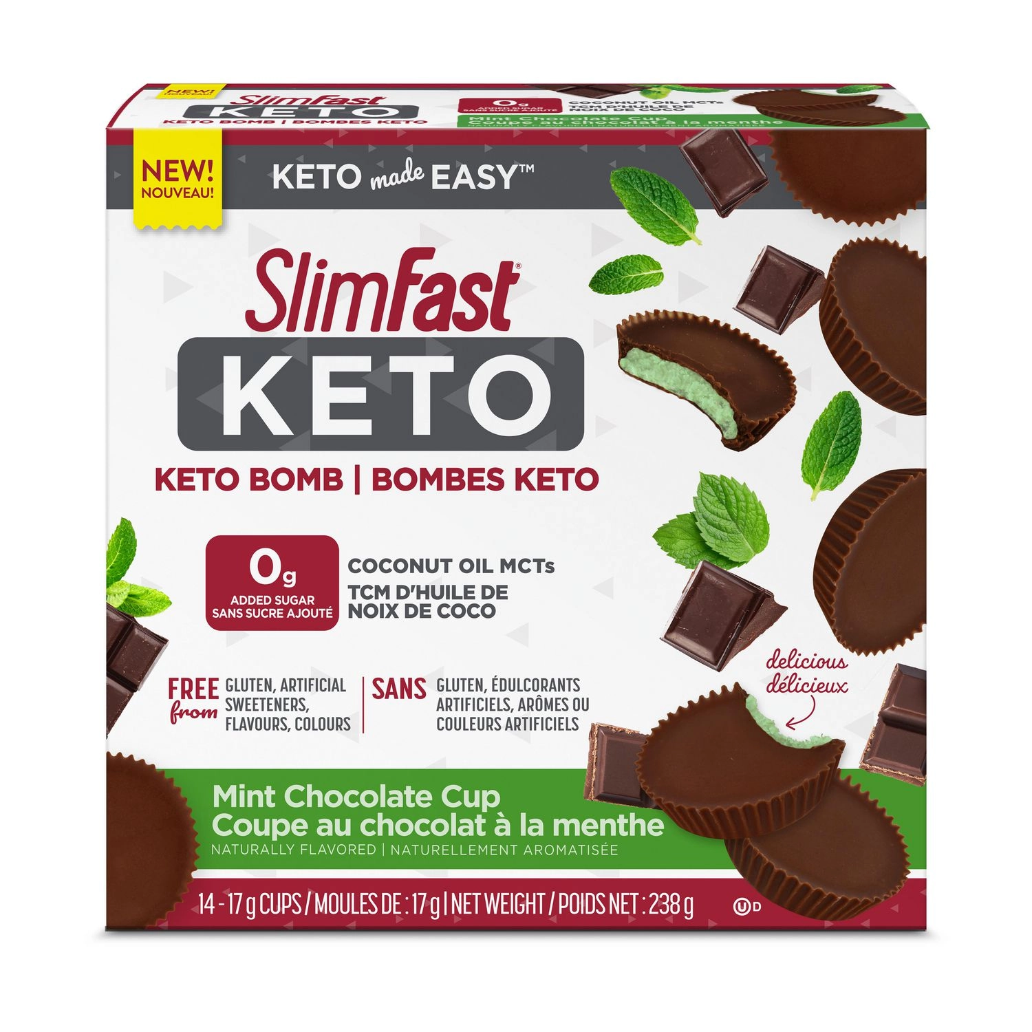 SlimFast Keto Bomb Snacks 238 g