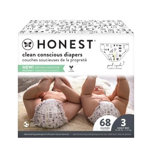 The Honest Company Club Box Pattern Play Diapers - Size Newborn 68 Count