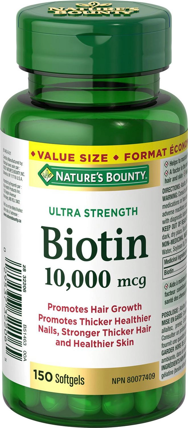 Biotin 10,000 mcg Hair Growth Supplement