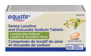 Equate Senna Laxative and Docusate Sodium Tablets 60 TABLETS