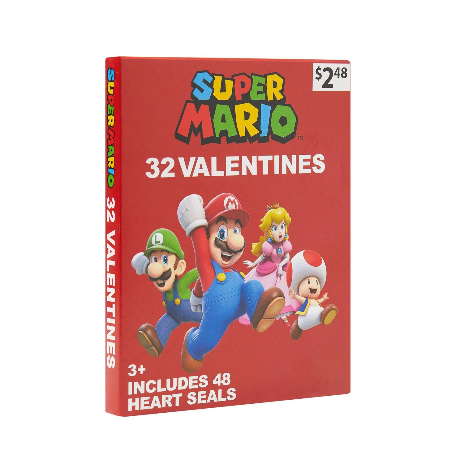 Super Mario Valentine Cards, 32 Count