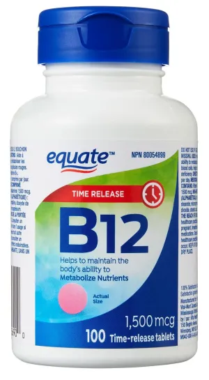 Equate Vitamin B12 1,500 mcg