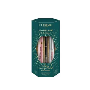 L'OrÃ©al Paris Lash Paradise Mascara, Super Slim Eyeliner, Unbelievabrow Topcoat, Limited Edition Holiday 3-Piece Kit 1 ml