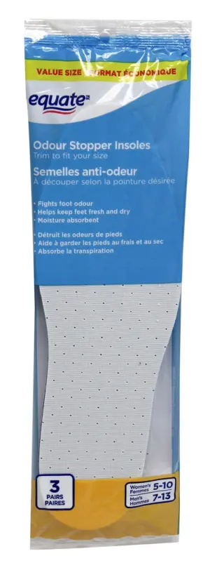 Equate Odour Stopper Insoles