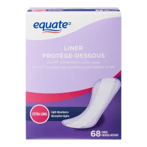 Equate Extra Long Unscented Everyday Pantiliners