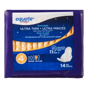 Equate Overnight Ultra Thin Pads