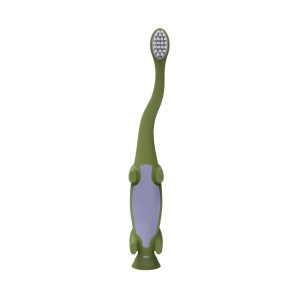 Dr. Brown's Baby and Toddler Toothbrush, Green Dinosaur 1-Pack