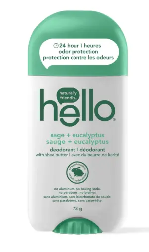 Hello Sage + Eucalyptus Deodorant with Shea Butter 73 g