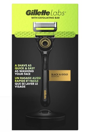 Gillette Labs with Exfoliating Bar Razor for Men - Gold Edition
