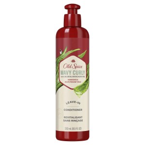 Old Spice Wavy Curly Leave-In Conditioner with Aloe & Avocado Oil 252 mL