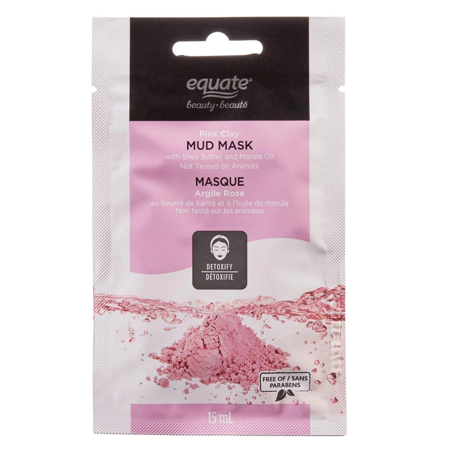 Pink Clay Mud Mask with Shea Butter and Marula Oil 15 ml