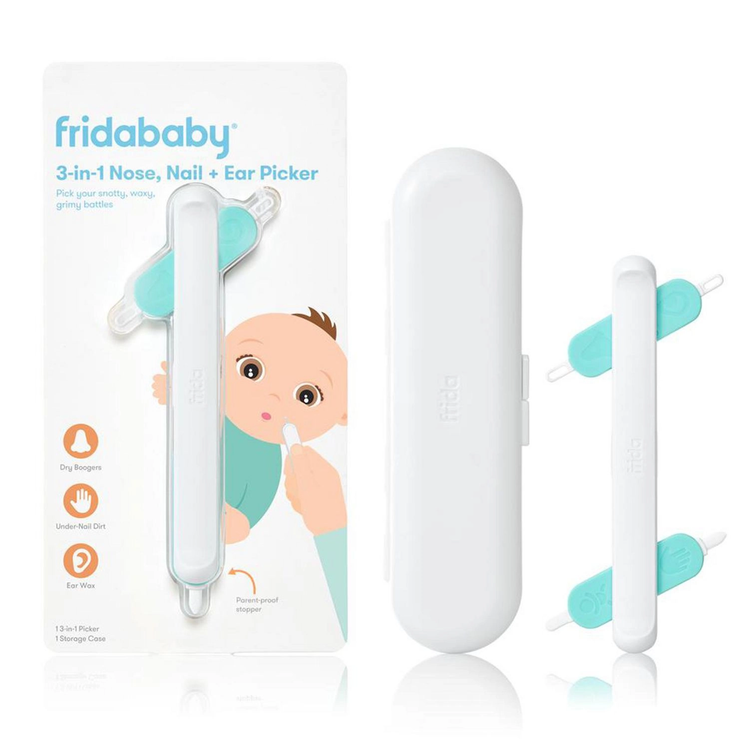 Frida Baby 3-in-1 Nose, Nail + Ear Picker